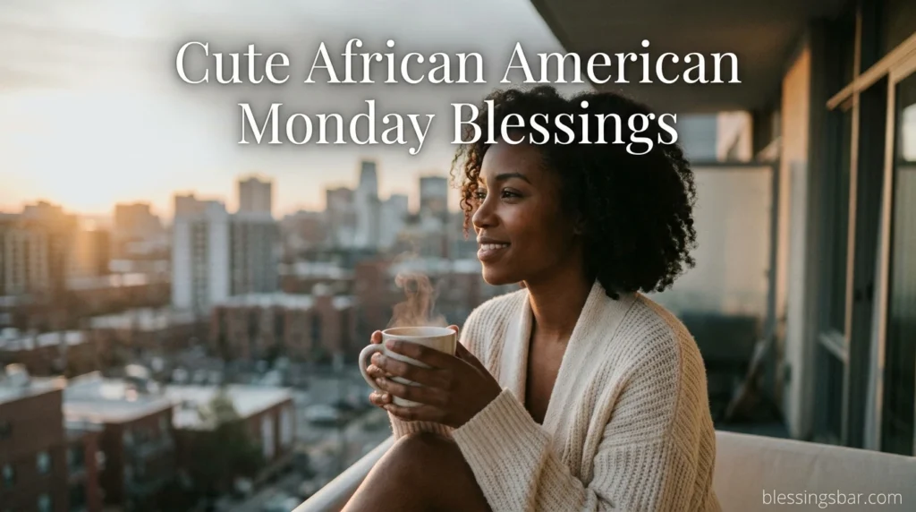 Cute African American Monday Blessings