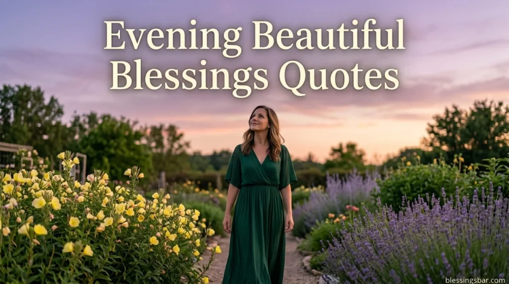 Evening Beautiful Blessings Quotes