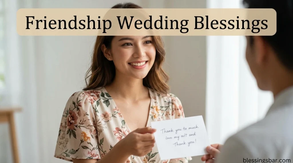 Friendship Wedding Blessings