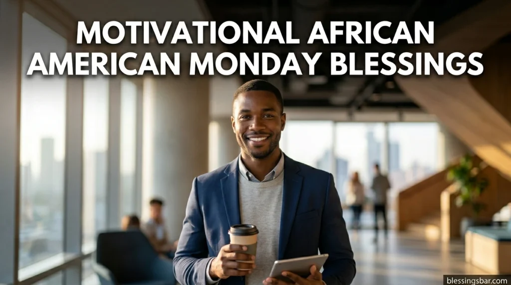 Motivational African American Monday Blessings