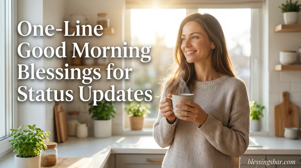 One-Line Good Morning Blessings for Status Updates
