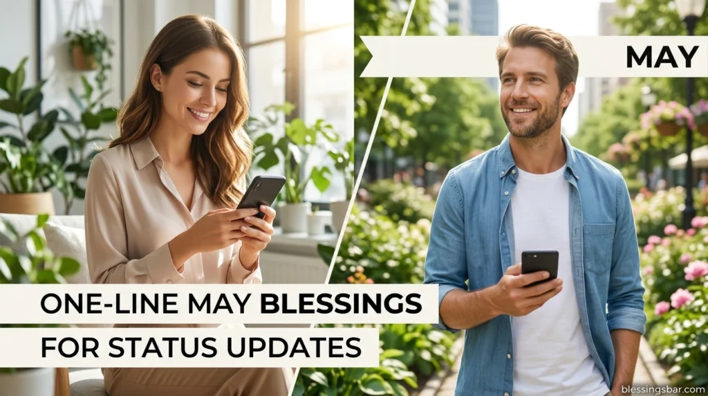 One-Line May Blessings for Status Updates