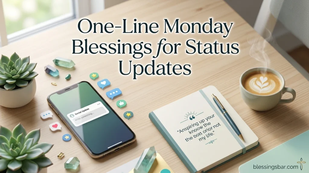 One-Line Monday Blessings for Status Updates