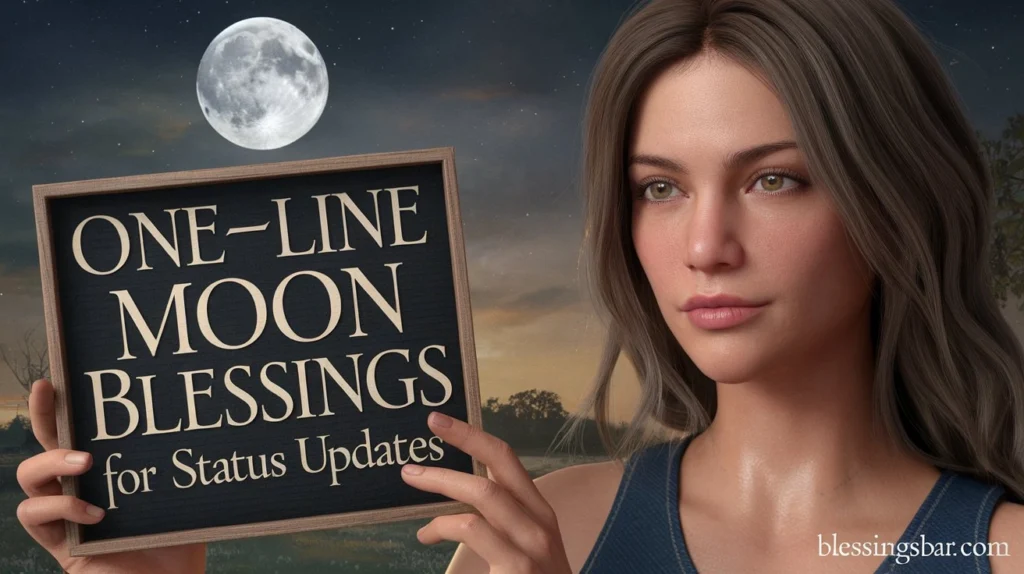 One-Line Moon Blessings for Status Updates