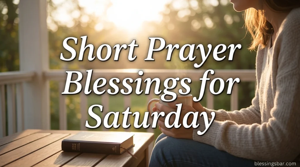 Short Prayer Blessings for Saturday