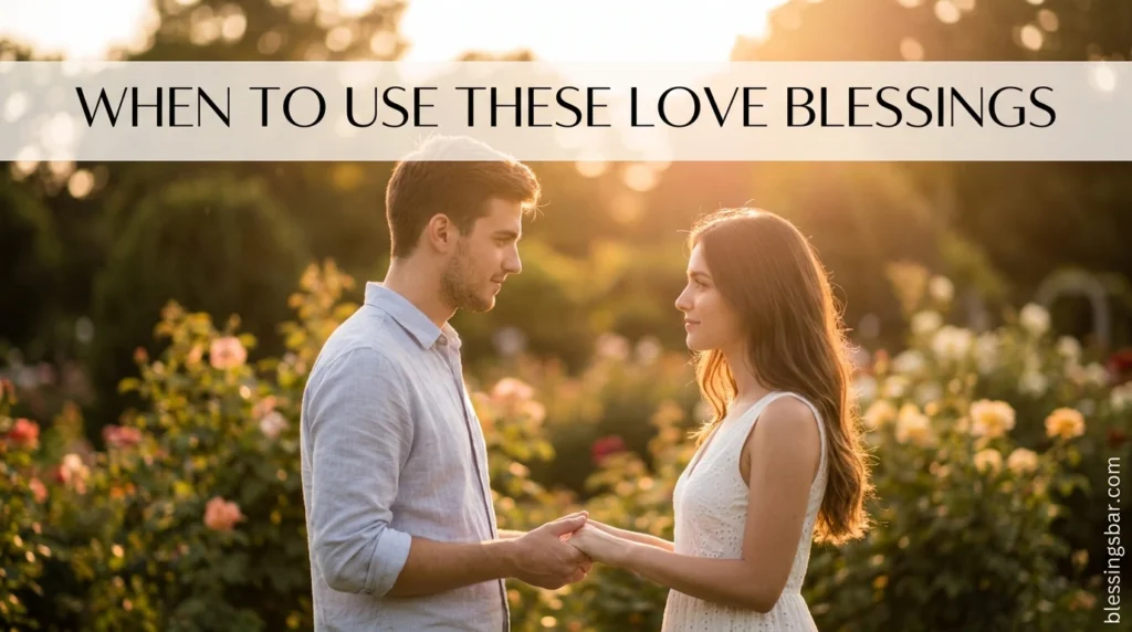 When to Use These Love Blessings