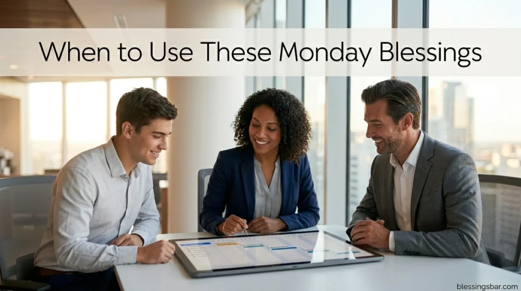 When to Use These Monday Blessings