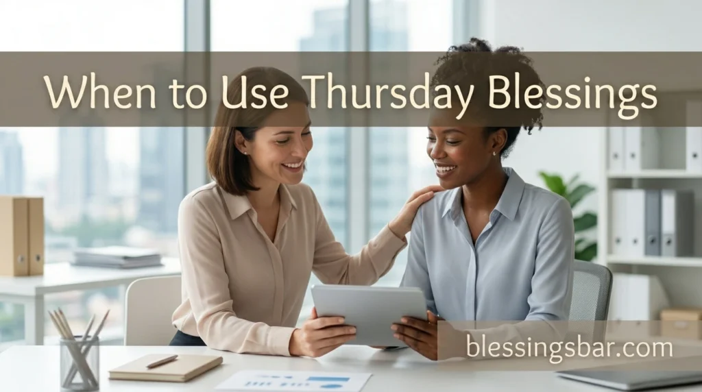 When to Use Thursday Blessings