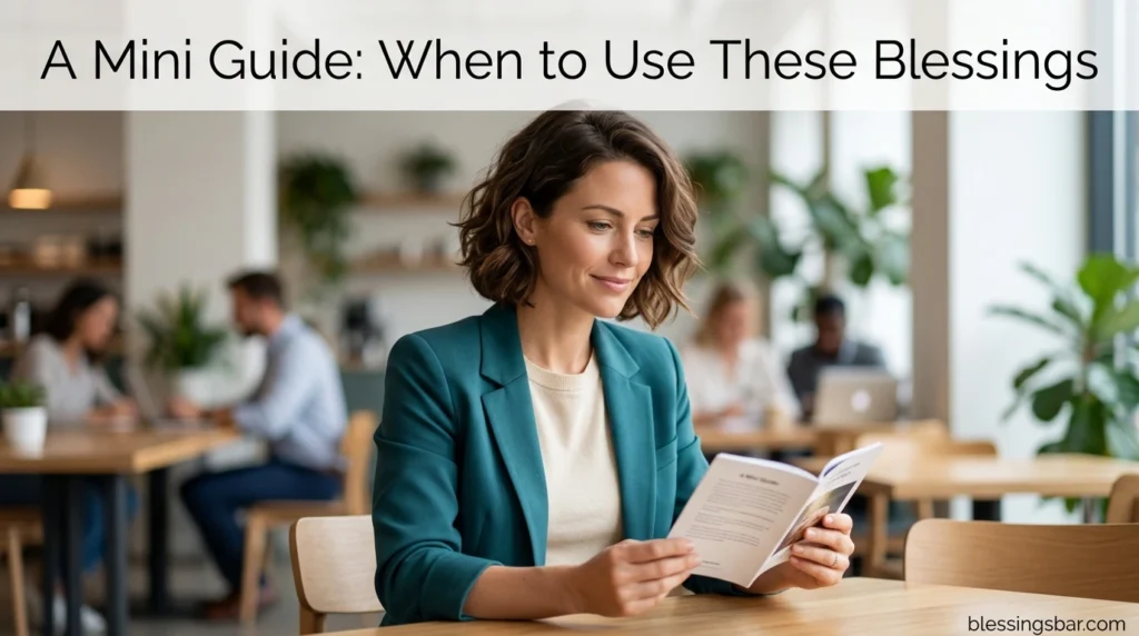 A Mini Guide: When to Use These Blessings