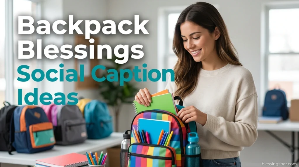 Backpack Blessings Social Caption Ideas