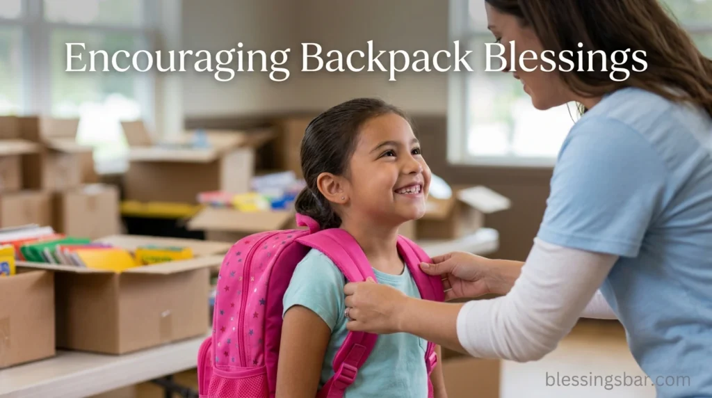 Encouraging Backpack Blessings