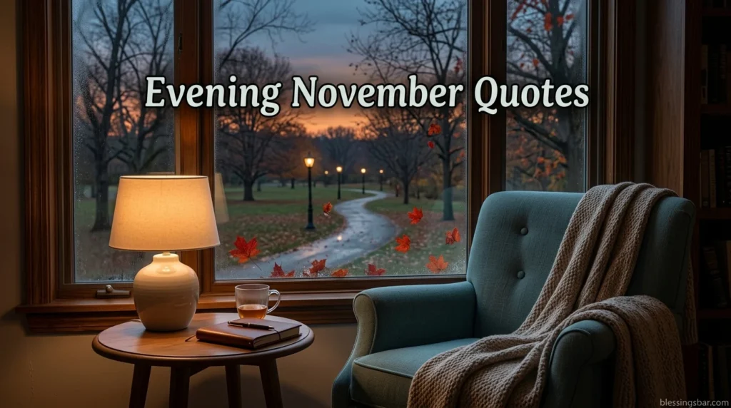 Evening November Quotes