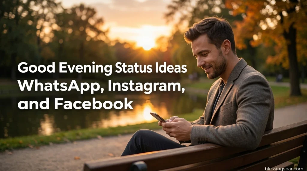Good Evening Status Ideas for WhatsApp, Instagram, and Facebook