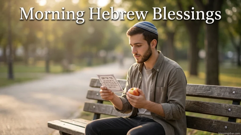 Morning Hebrew Blessings