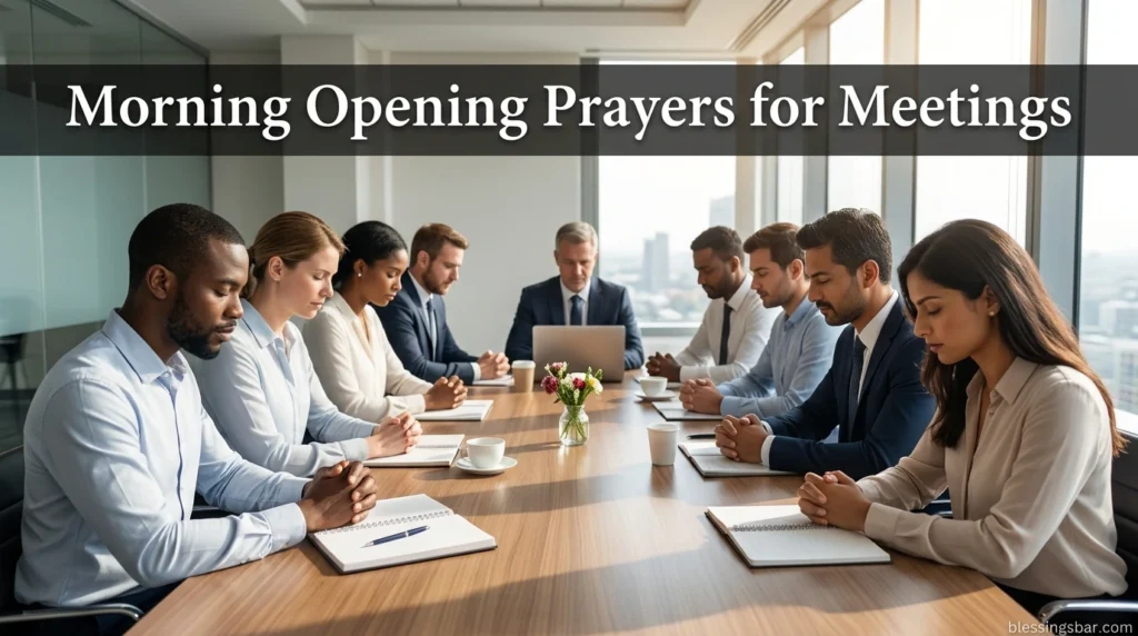 Morning Opening Prayers for Meetings