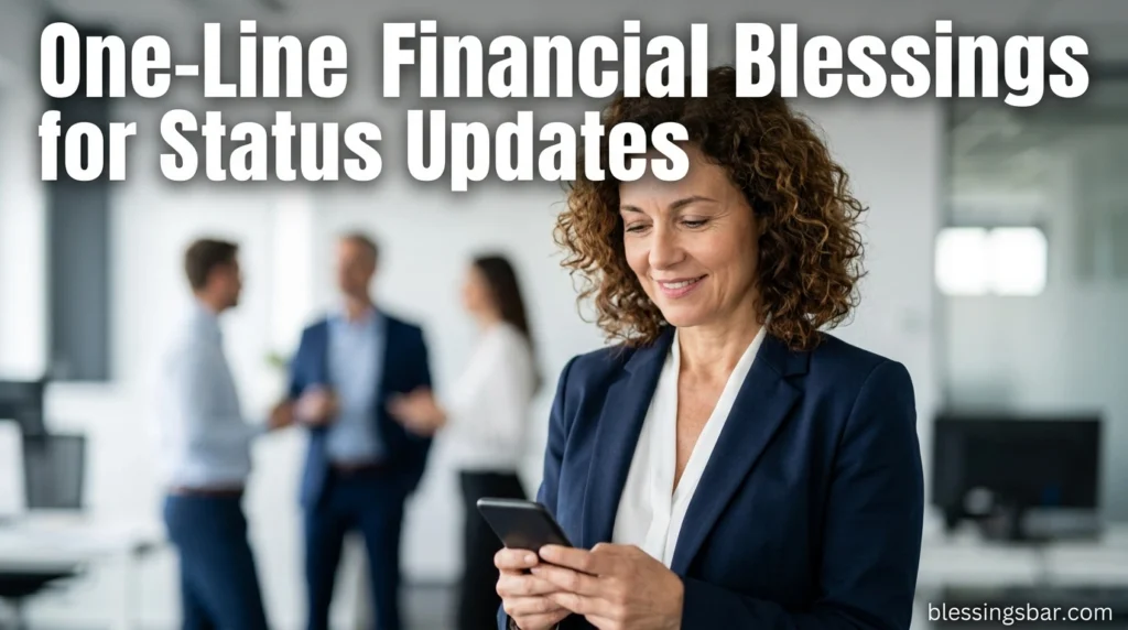 One-Line Financial Blessings for Status Updates