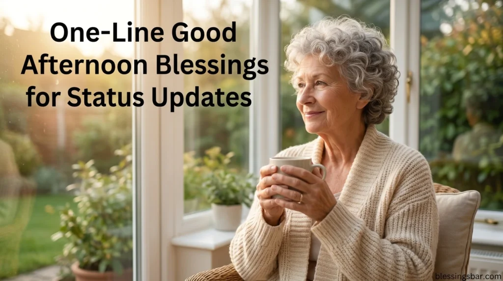 One-Line Good Afternoon Blessings for Status Updates