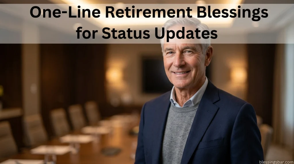 One-Line Retirement Blessings for Status Updates