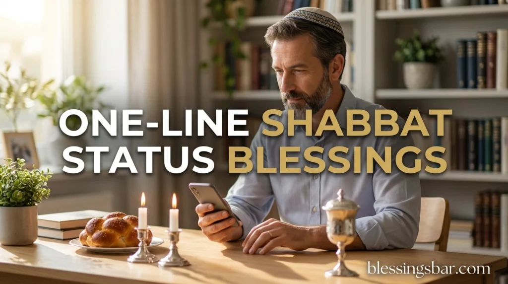 One-Line Shabbat Status Blessings