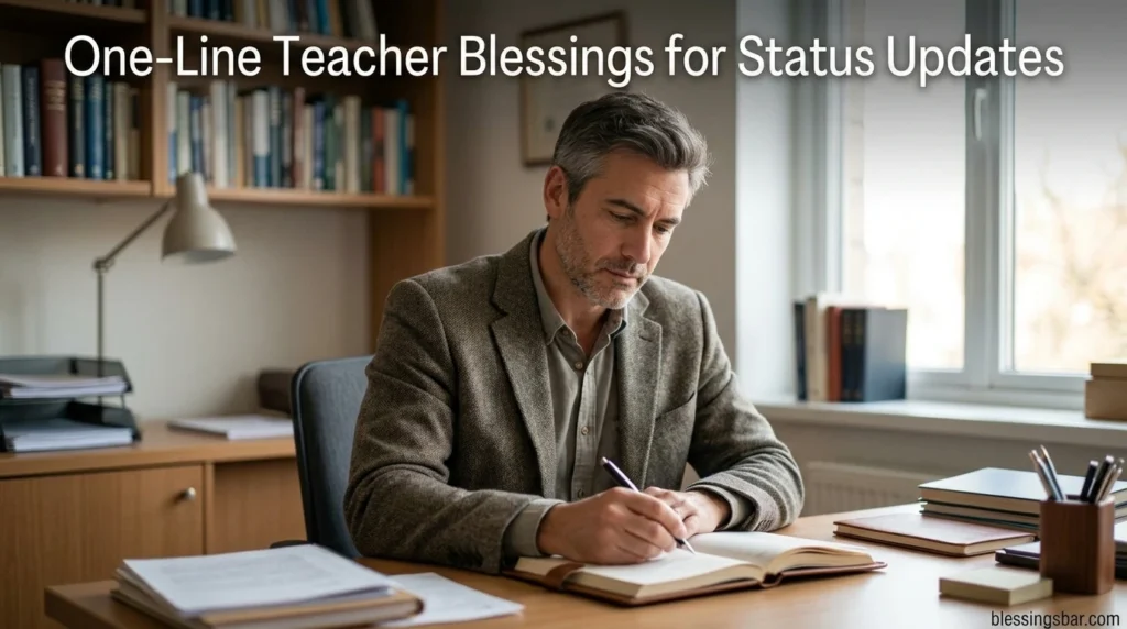 One-Line Teacher Blessings for Status Updates