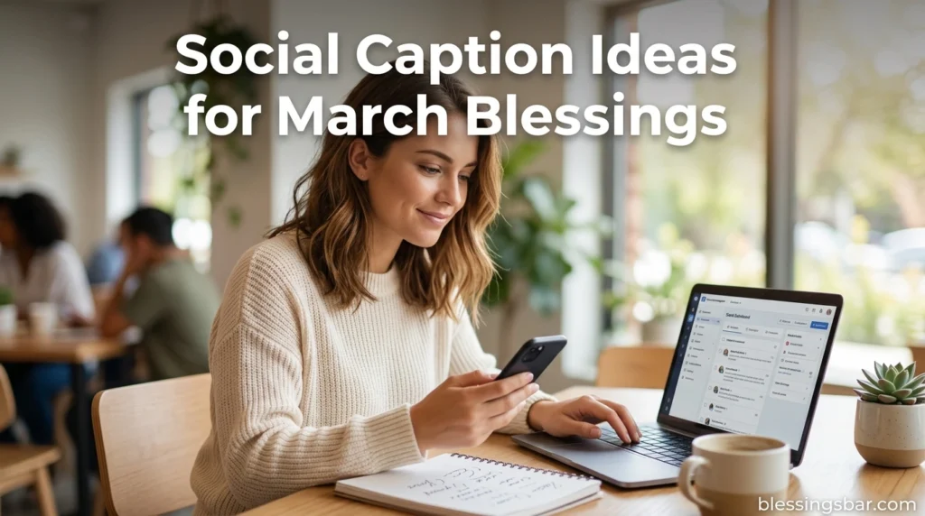 Social Caption Ideas for March Blessings