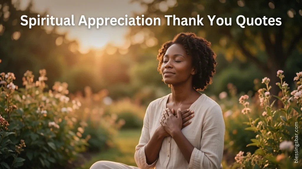 Spiritual Appreciation Thank You Quotes