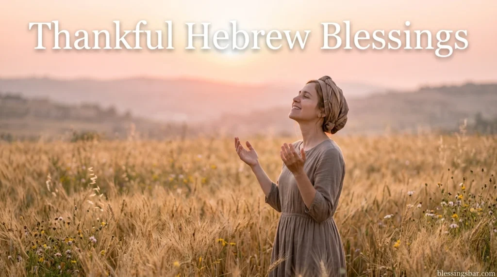 Thankful Hebrew Blessings