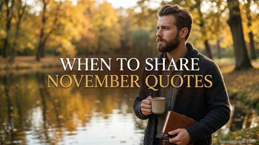 When to Share November Quotes