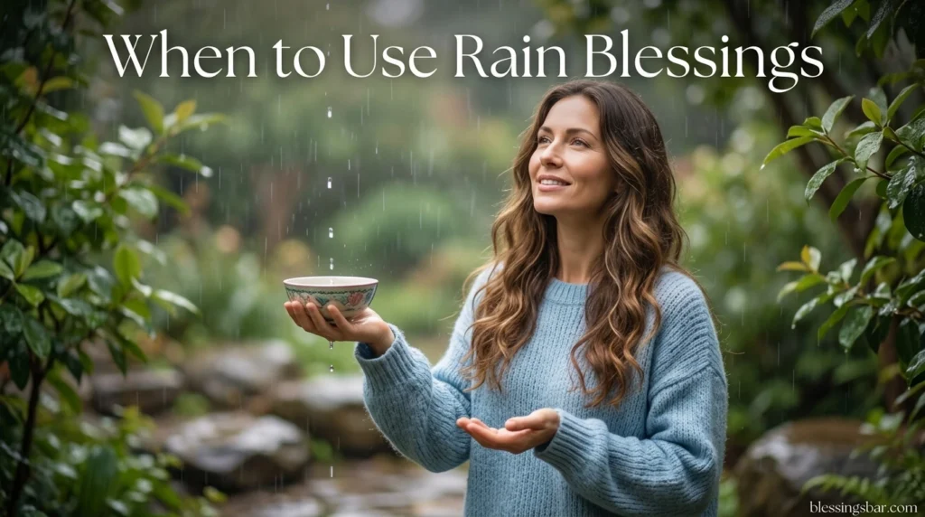 When to Use Rain Blessings