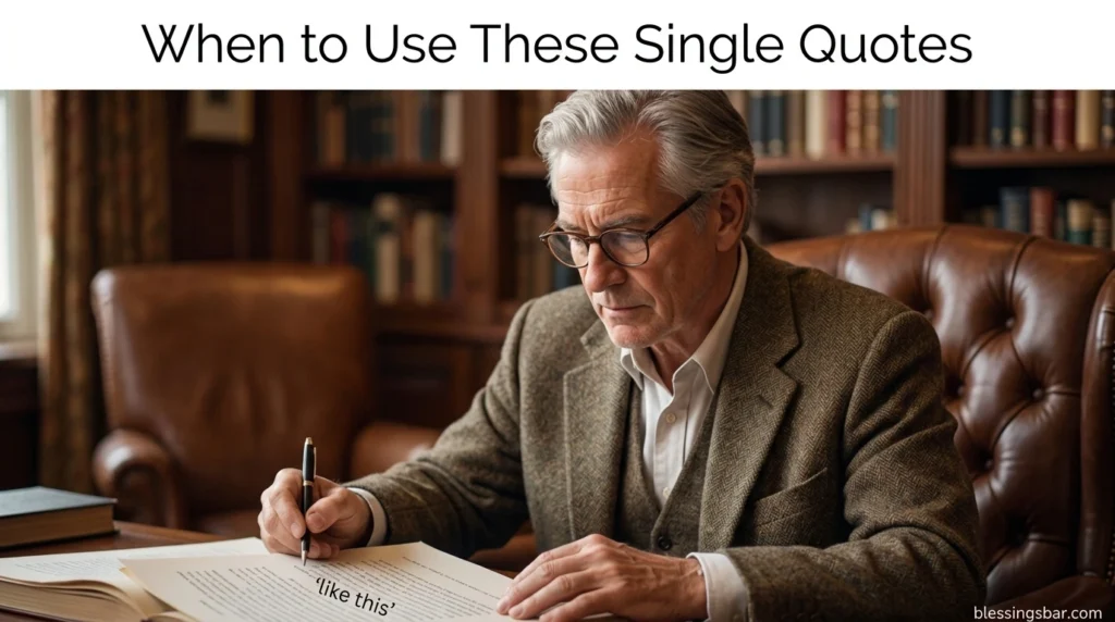 When to Use These Single Quotes