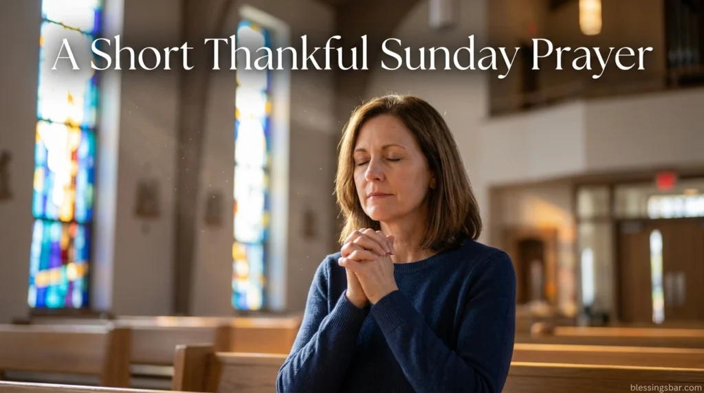 A Short Thankful Sunday Prayer