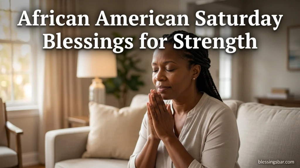 African American Saturday Blessings for Strength