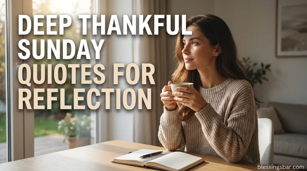 Deep Thankful Sunday Quotes for Reflection