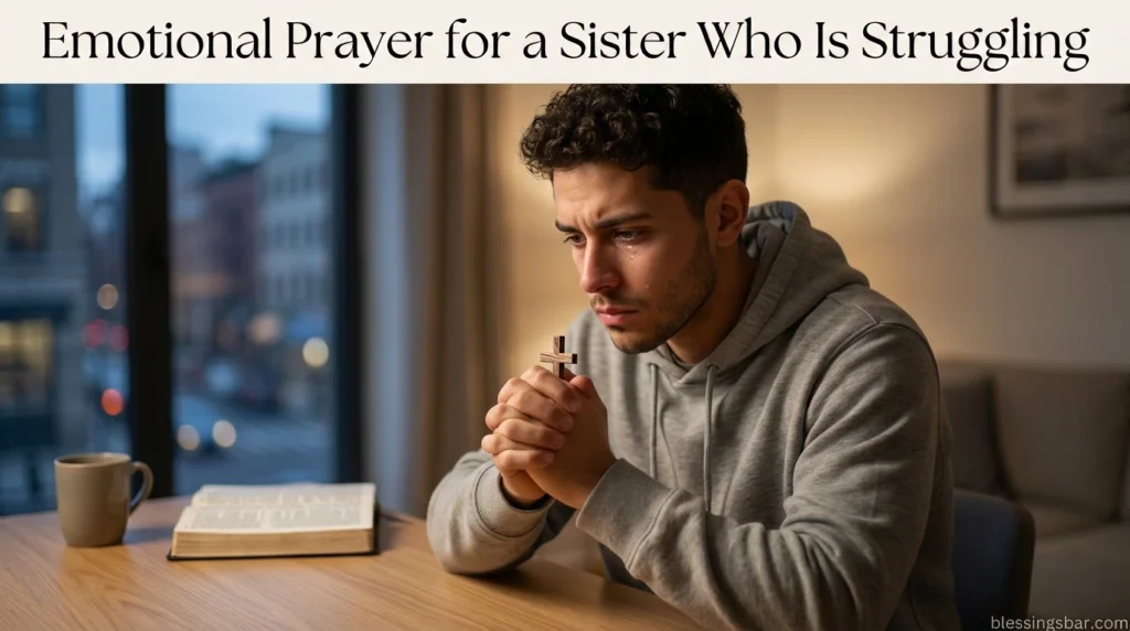 Emotional Prayer for a Sister Who Is Struggling