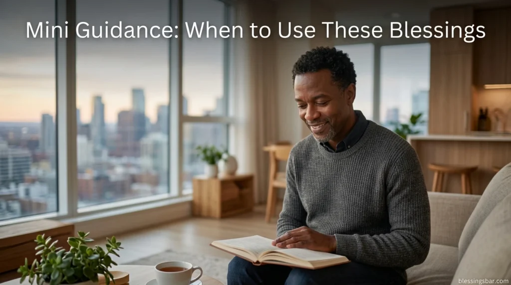 Mini Guidance: When to Use These Blessings