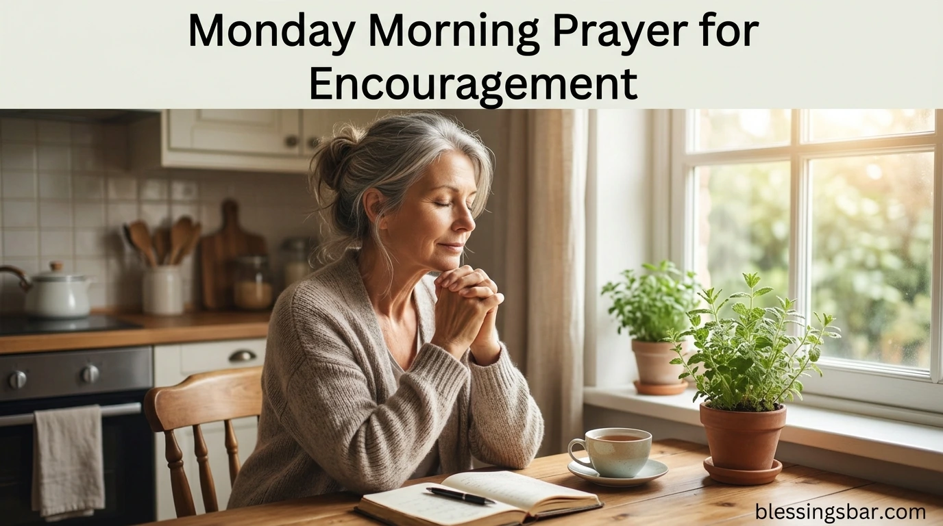 Monday Morning Prayer for Encouragement