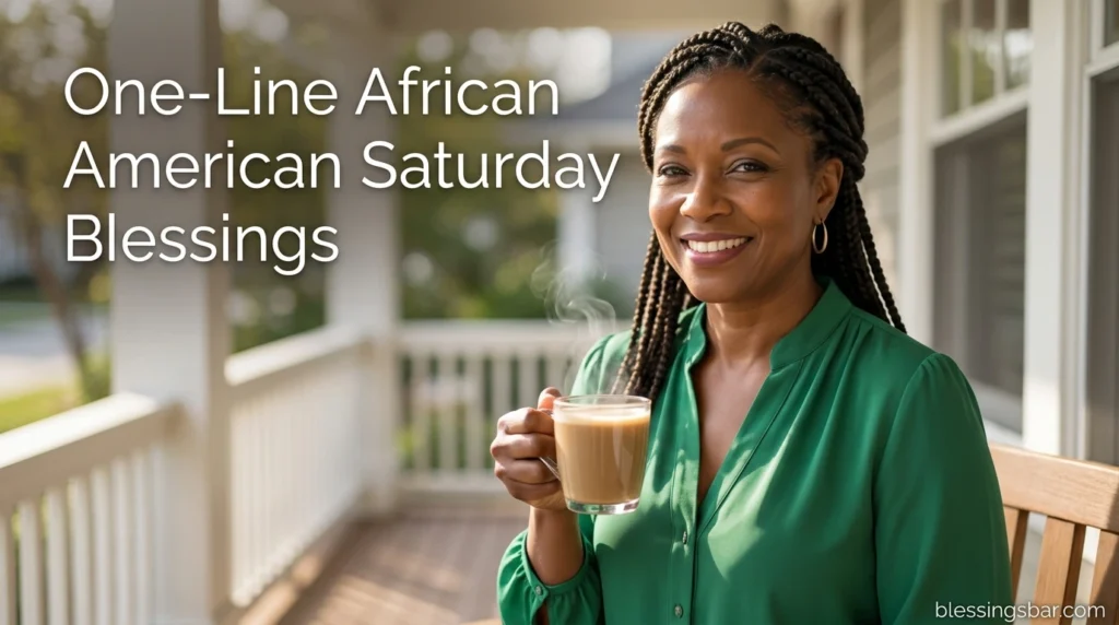 One-Line African American Saturday Blessings