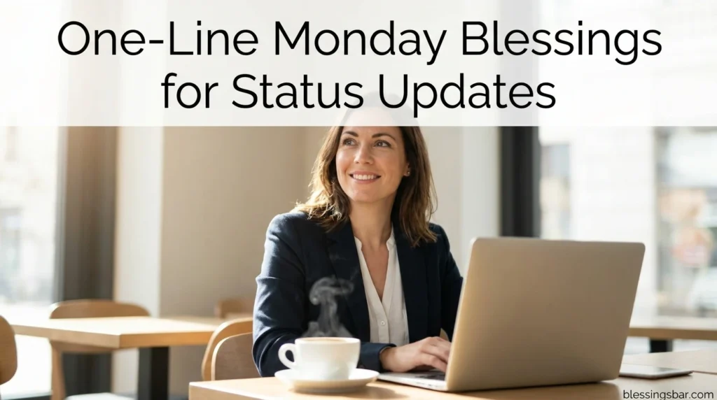 One-Line Monday Blessings for Status Updates