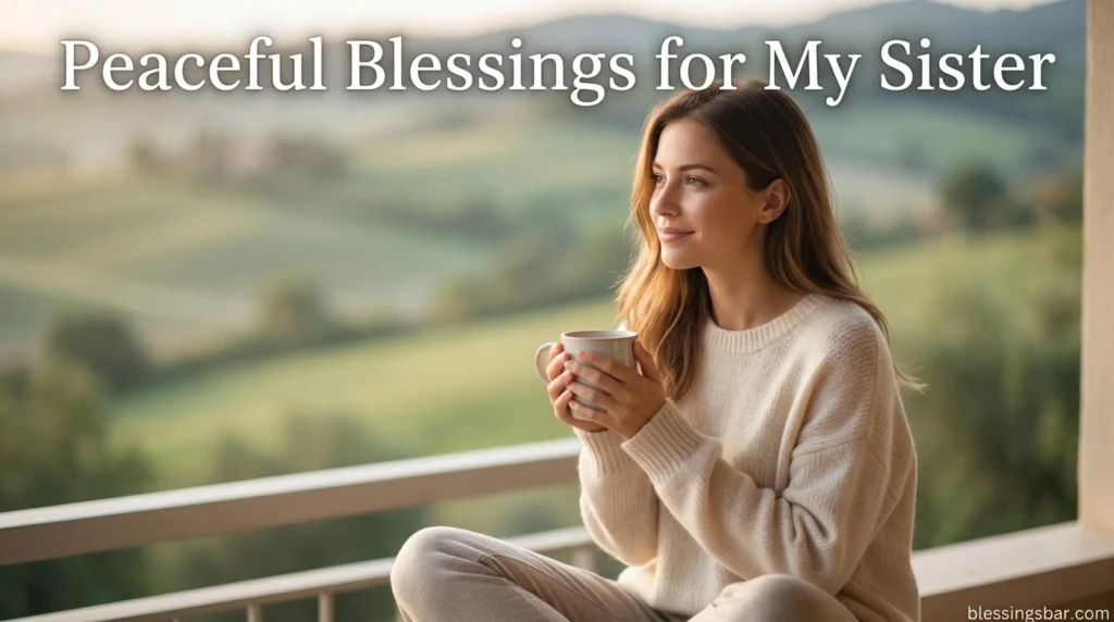 Peaceful Blessings for My Sister