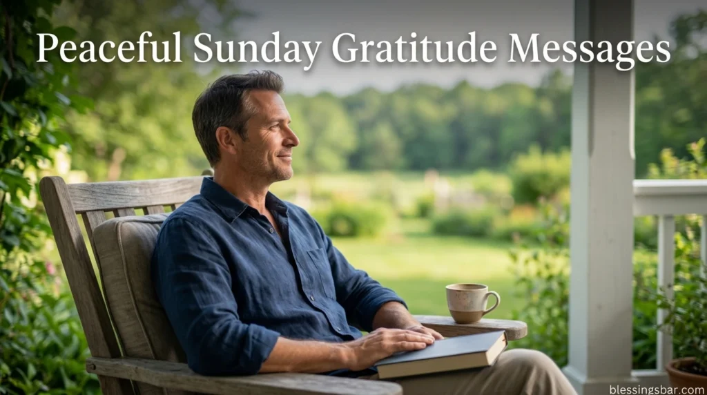 Peaceful Sunday Gratitude Messages
