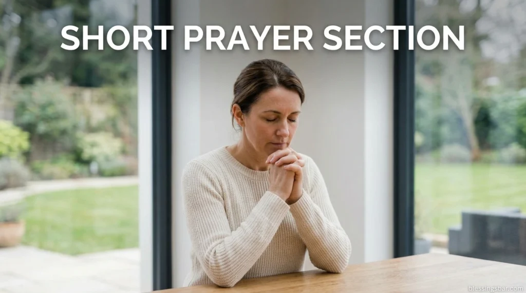 Short Prayer Section