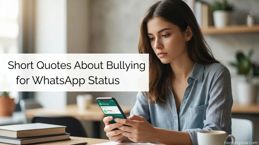 Short Quotes About Bullying for WhatsApp Status